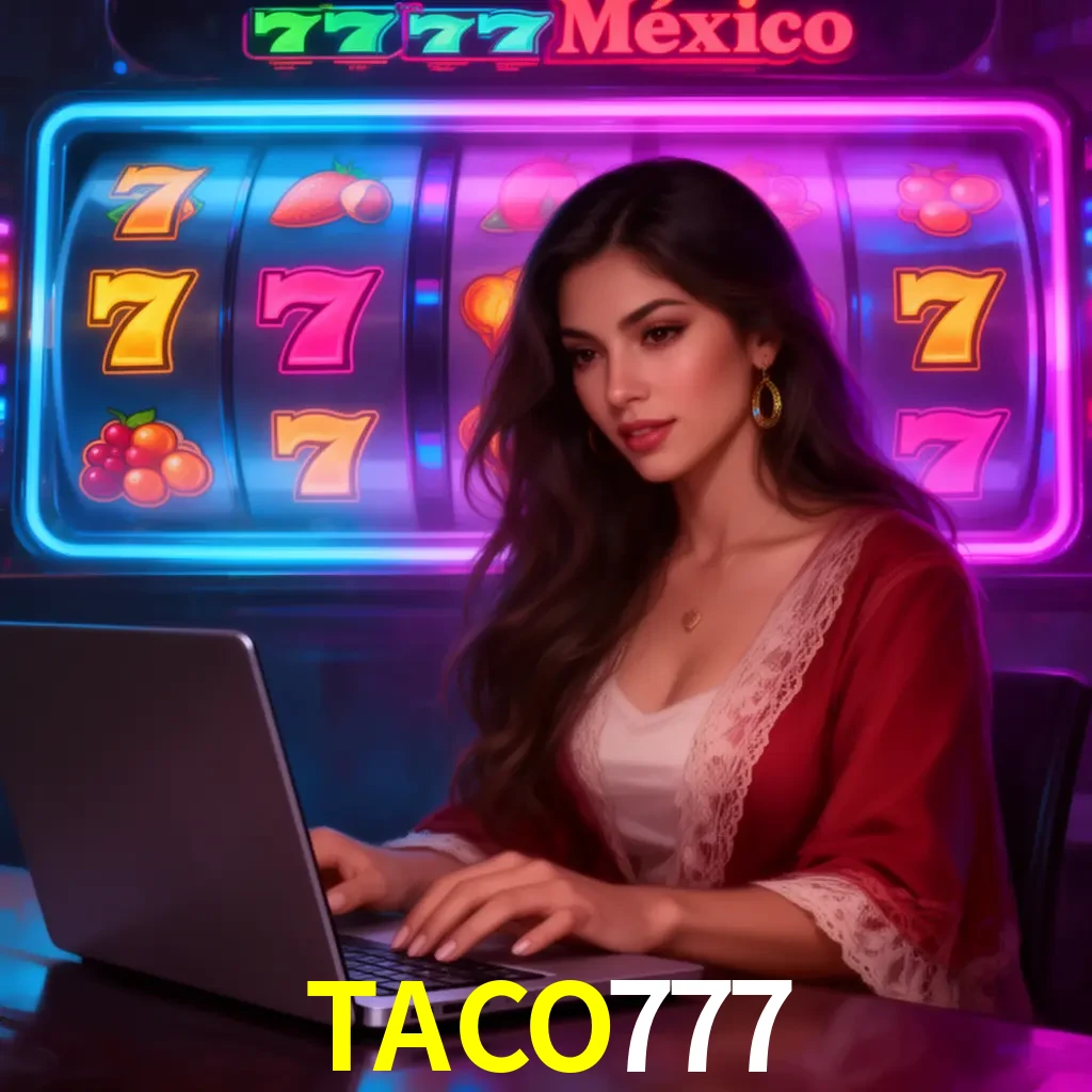 TACO777 Slots - tragamonedas, RTP y control Tragamonedas TACO777 con símbolos, saldo móvil y reglas de apuesta visibles
